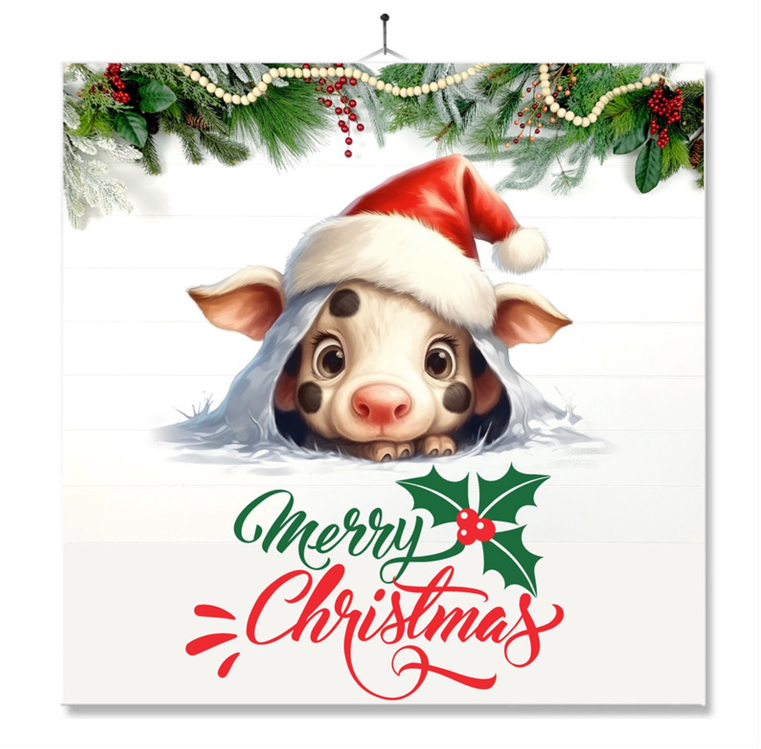 MC Living Tegel Met Opdruk | Kerst | Geschenk | Merry Christmas Dier Ontwerp 13