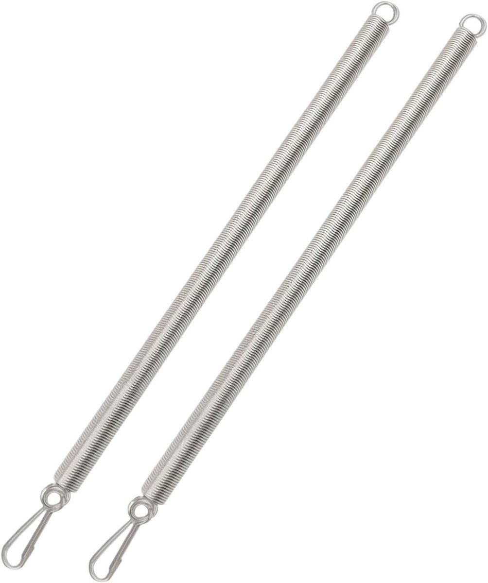 Set van 2 Stuks 50 Inch Schermdeur Veer met Snap Haken voor Zelfsluitende Garagedeuren en Stormdeuren, Vervangingshardware voor Schermdeuren
