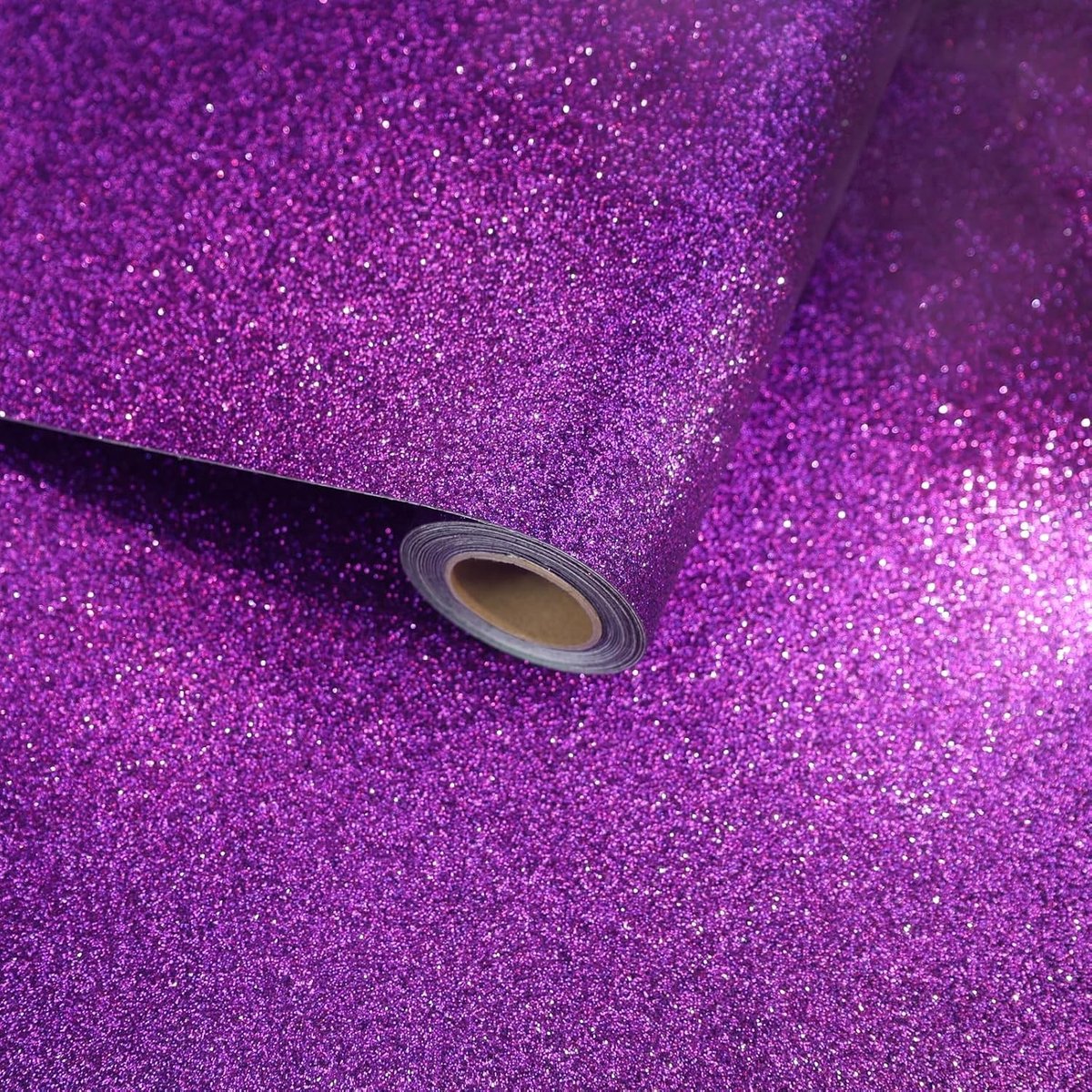 Glitter Peel and Stick Behang 30cm x 300cm - Sparkling Plakfolie voor Slaapkamer, Meubels en Werkbladen - Vinyl Wrap met Pailletten Effect