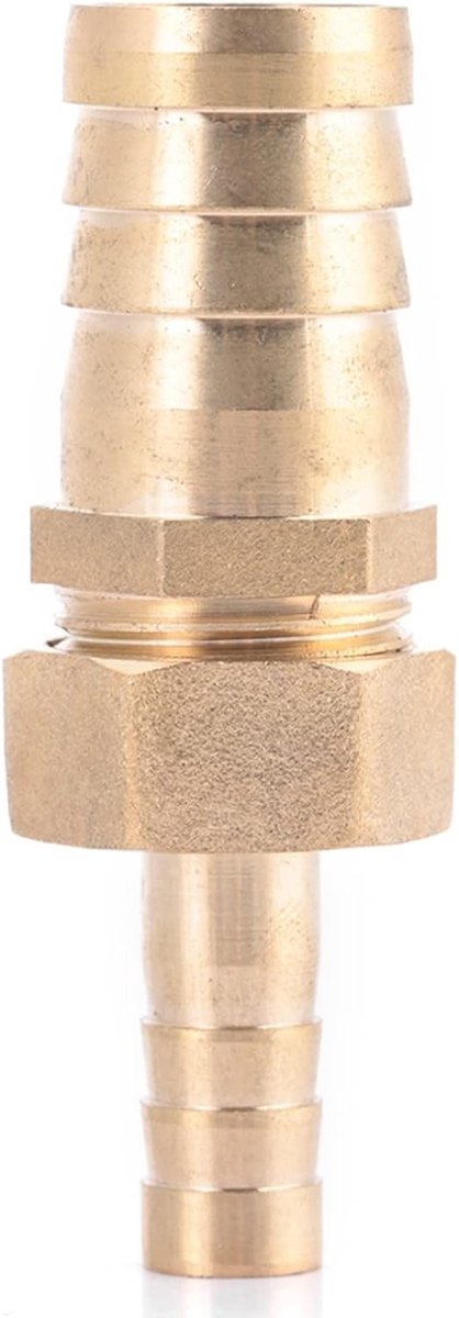 Hose reductieconnector van messing, 10mm naar 19mm, duurzame slangkoppeling voor water en luchtgebruik