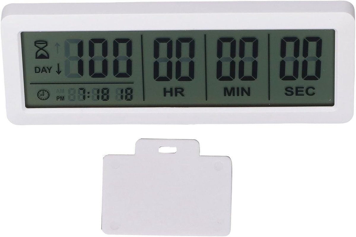 Grote Digitale Countdown Klok Timer met Magnetische Bevestiging en Duurzaam Materiaal voor Vakantie en Pensioen