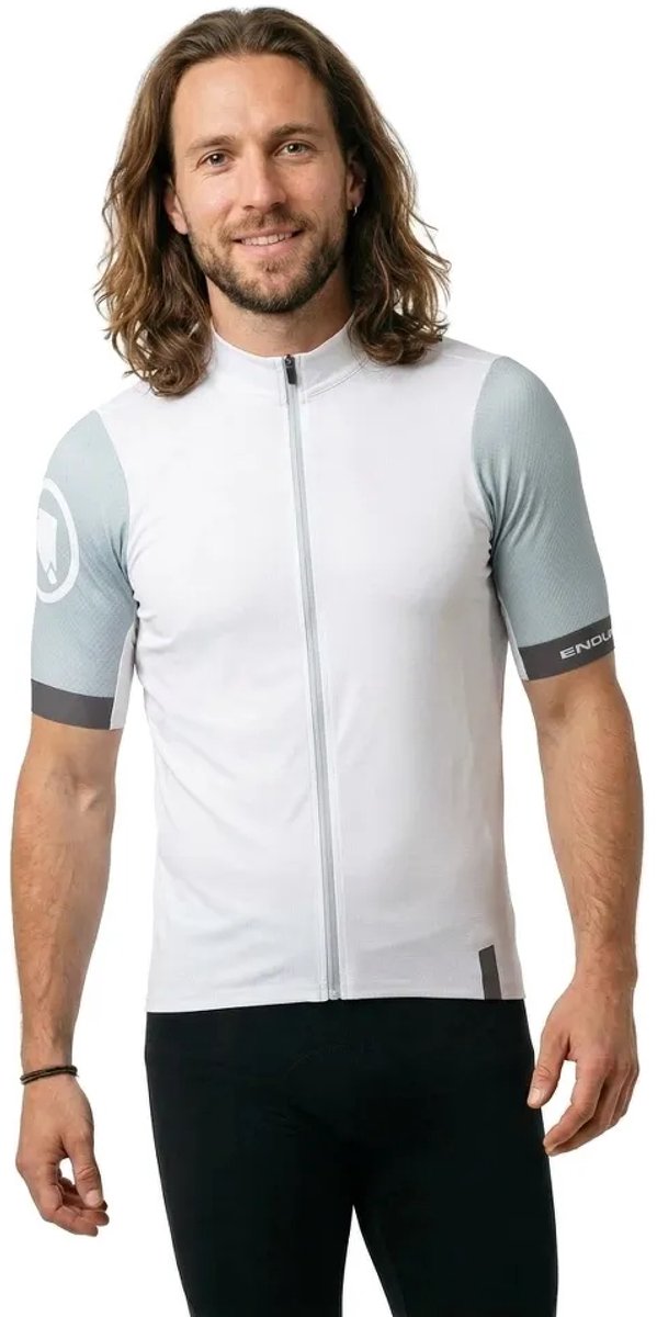 Endura Fs260 Korte Mouw Wielertrui Wit M / Relaxed Man