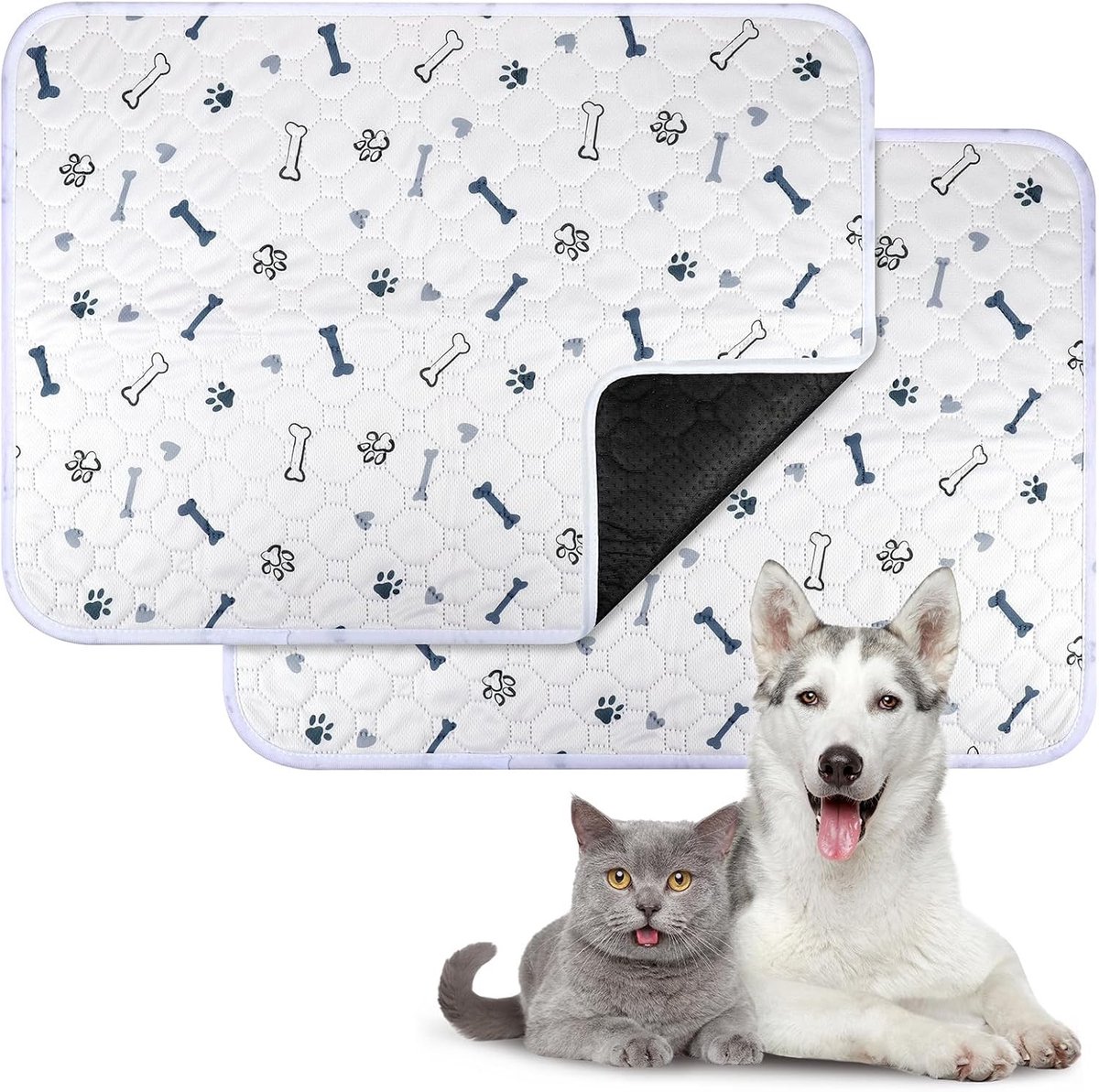 Wasbare Puppy Pads 45x60cm - Herbruikbare Hondentrainingspads voor Zindelijkheidstraining en Bescherming van Vloeren