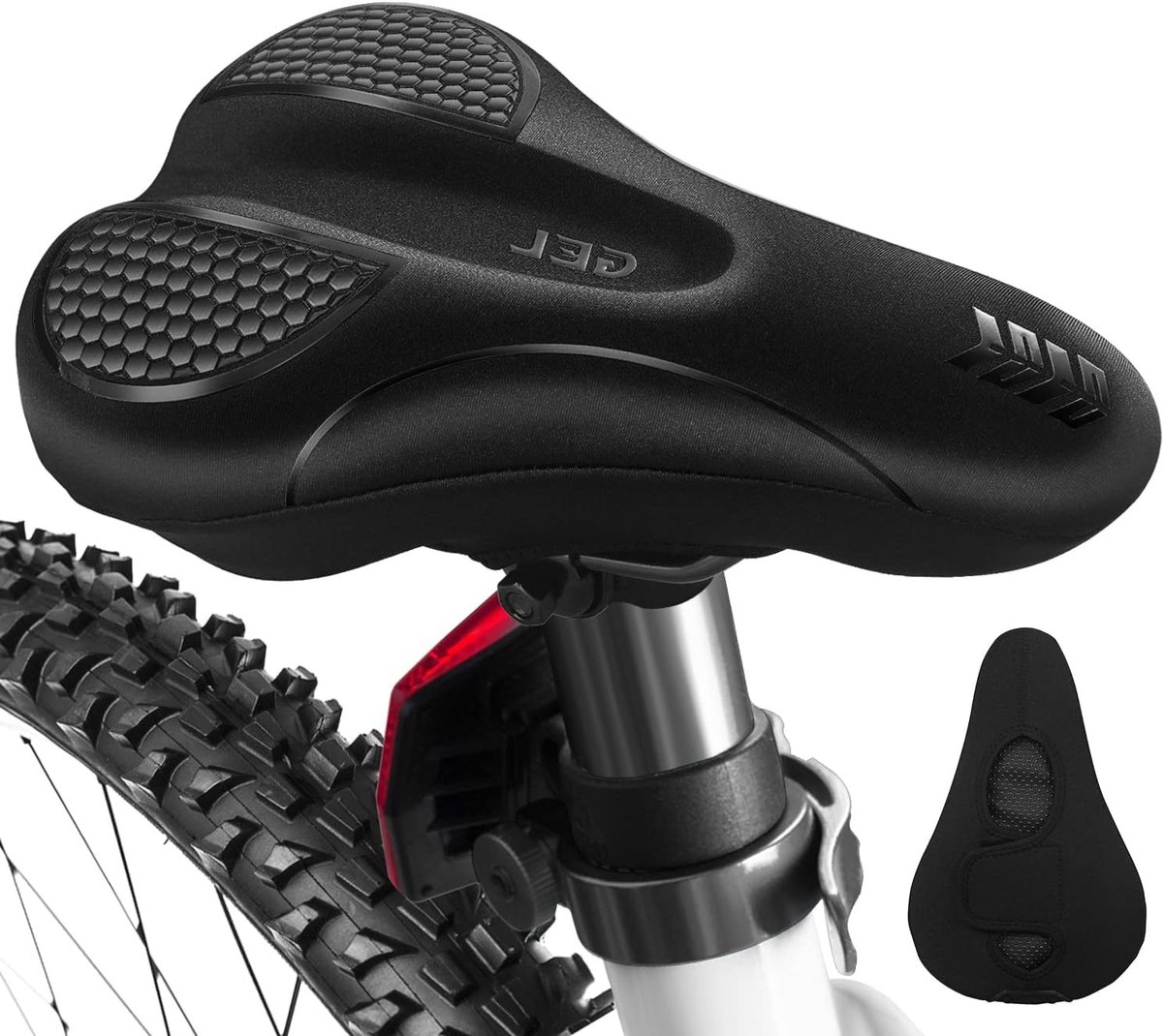 Comfortabele Fietszitkussen met Gel, Verstelbare Zitting voor Mannen en Vrouwen, Ideaal voor Fietsen en Outdoor Activiteiten