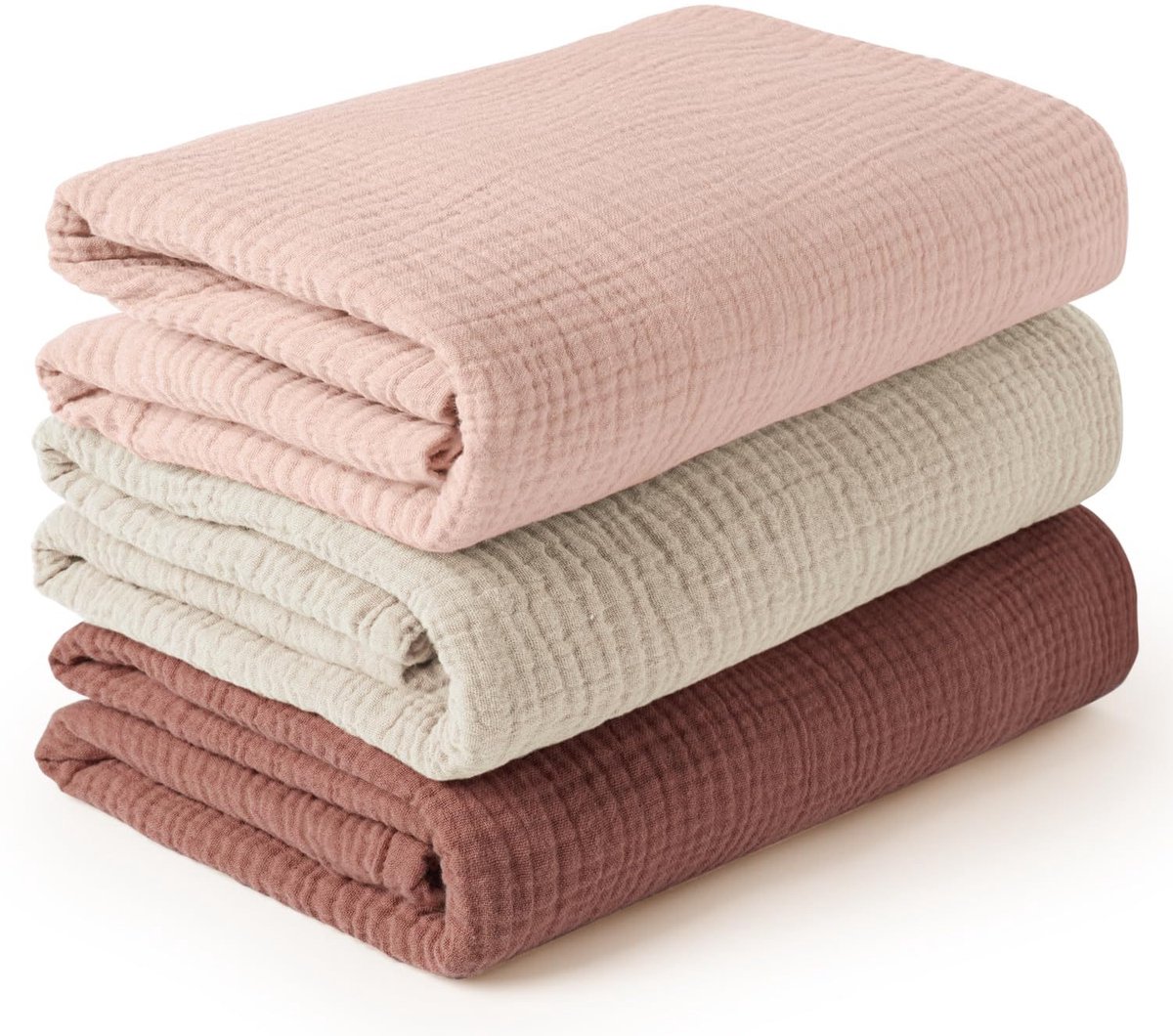 Deze set bevat 3 babywikkeldekens die superzacht, zeer absorberend en huidvriendelijk zijn, geschikt voor zowel jongens als meisjes.-Stijl 54-100*100CM