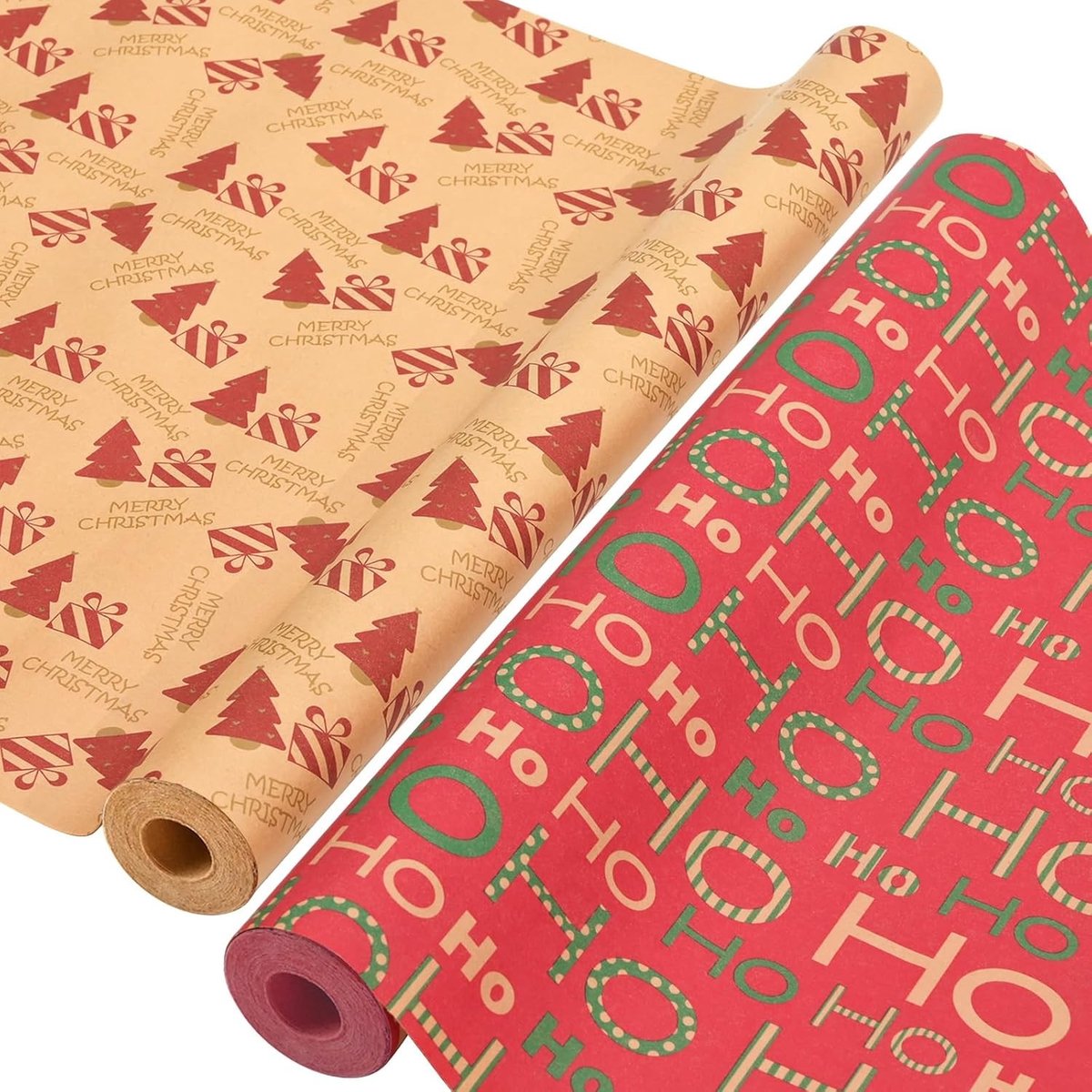 Cadeaupapier in bruin kraft voor feestelijke gelegenheden en speciale momenten