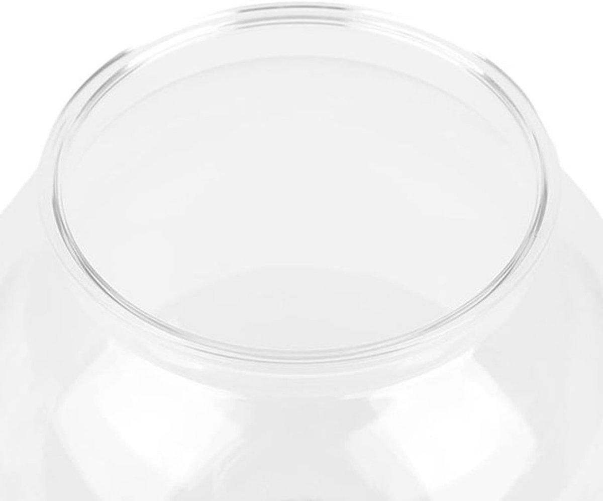 Robuuste breukvaste kunststof Ivy-bowls - Multifunctionele, kleine, ronde aquariumdecoratie voor bureau en boekenkast (L)