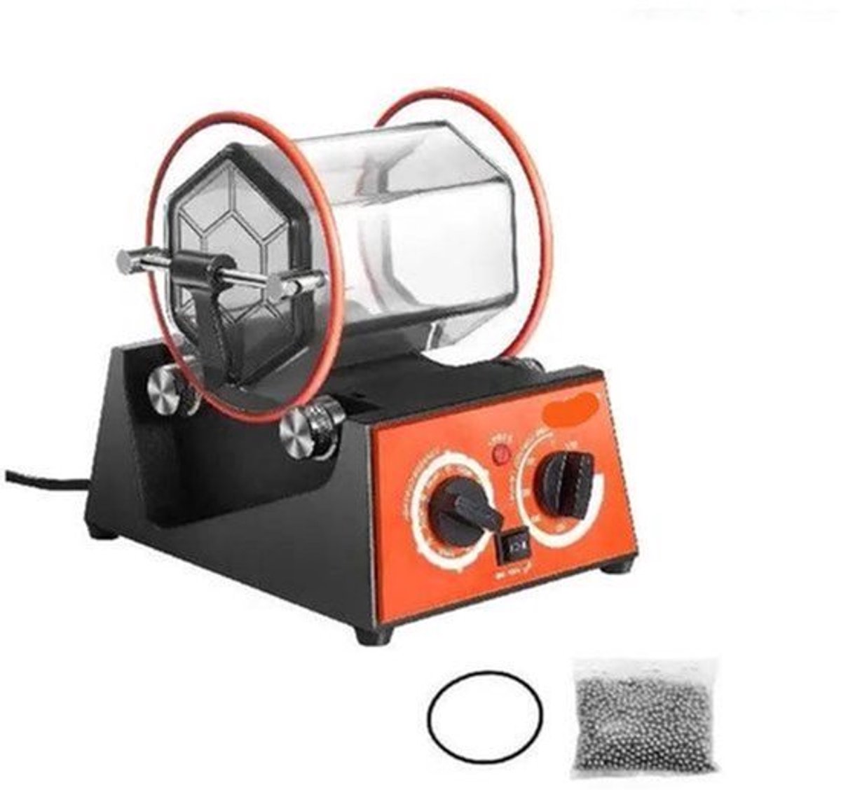 Polijsttrommel - Polijstmachine - Rotary Tumbler - Oppervlakpolijstmachine - Polijst Machine - 3kg - Juwelenafwerking en Chamfering met Polijstkralen - Trommelmachine - Stenen Polijsten - Polijst Trommel