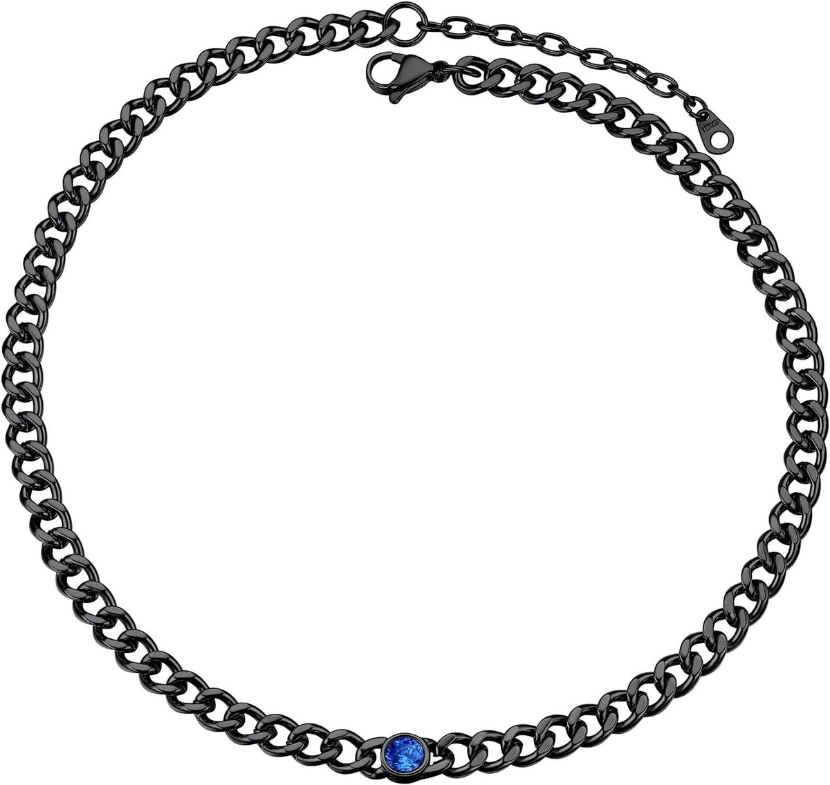 Dikke Cuban Choker voor Vrouwen, Verstelbare Ketting van 46+5CM, Perfect als Cadeau in Luxe Doos
