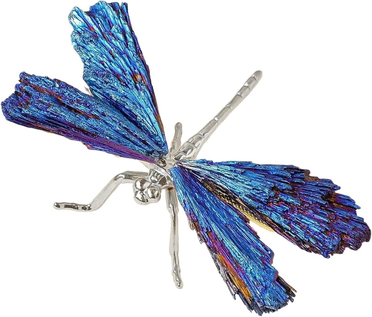Decoratiekristal - Handgemaakt - Naturel en Blauw