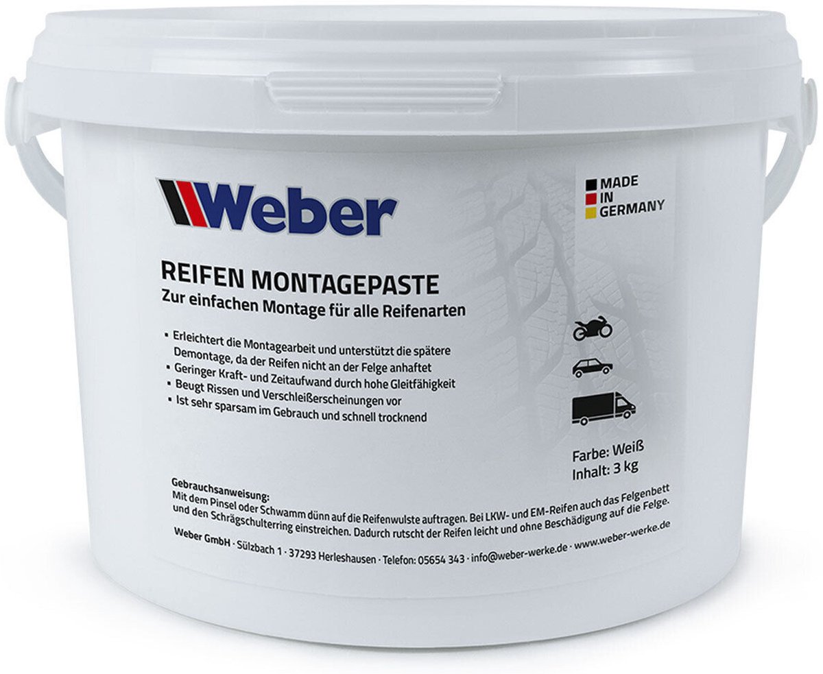Weber bandenmontagepasta wit 3 kg