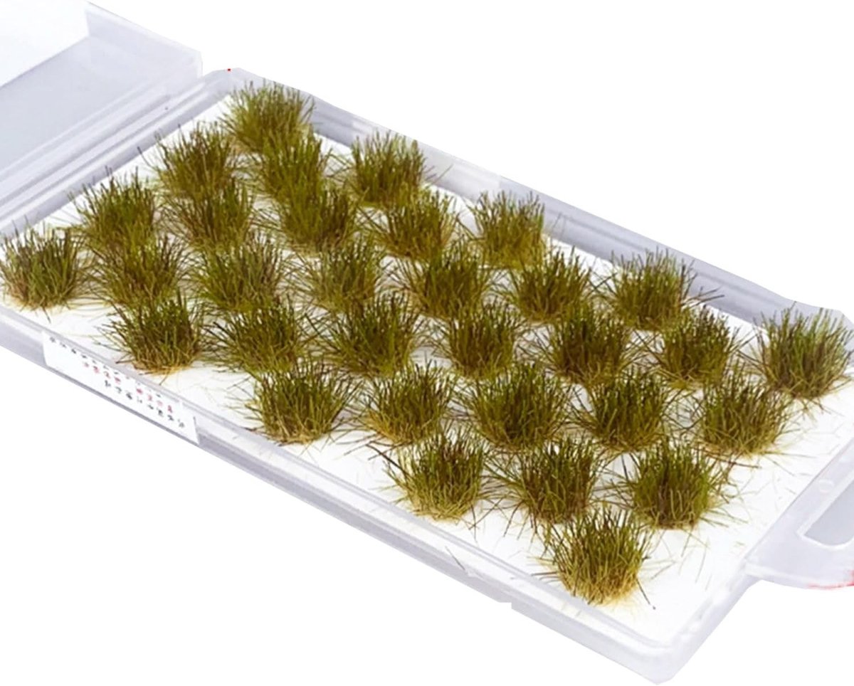 Natuurlijke Grasmat voor Modelbouw, Static Grass Tufts en Miniatuurlandschappen voor Diorama's en Spoorwegmodellen (Lente, Zomer, Herfst, Winter)