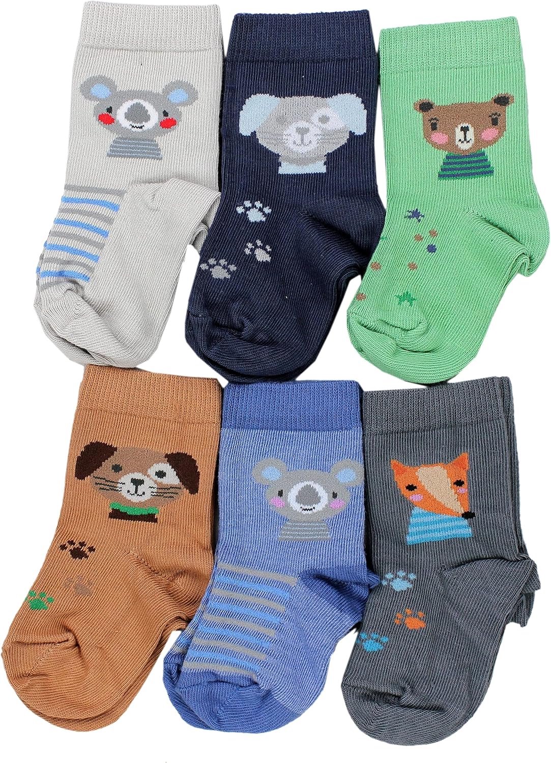 Kinder Sokken 6-Pack - Kleurrijk & Comfortabel