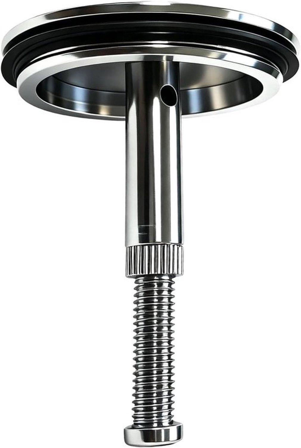 Messing badstop - Afvoerstop voor douche - Badkamerhygiëne - Montage zonder gereedschap - 43 mm universeel - Zilver