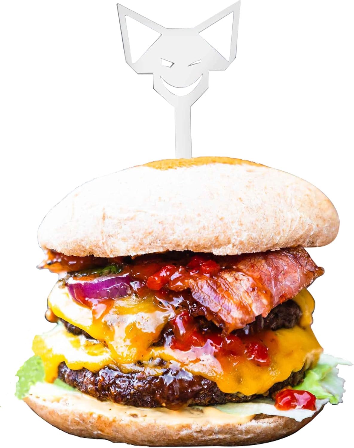 Burger Spiesjes Set (6 stuks) - RVS, Vaatwasserbestendig