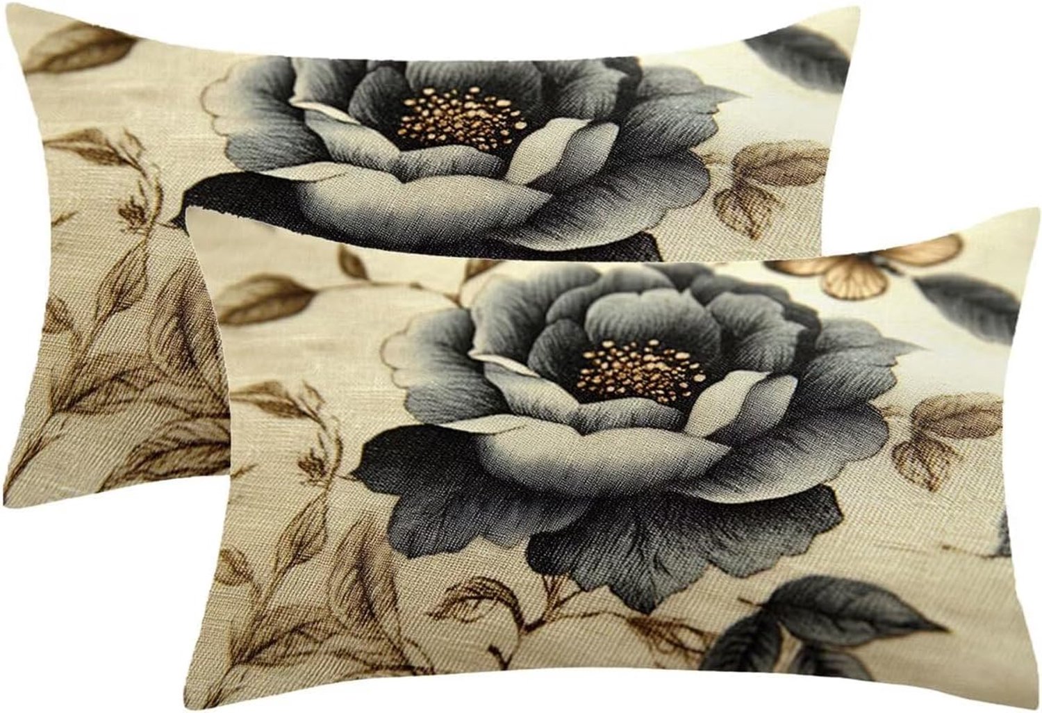 70 x 90 cm, 2 stuks, oud bloemenmotief, fluwelen kussensloop met onzichtbare ritssluiting, kussenovertrekken voor huisdecoratie, woonkamer, cadeau, dames, model984