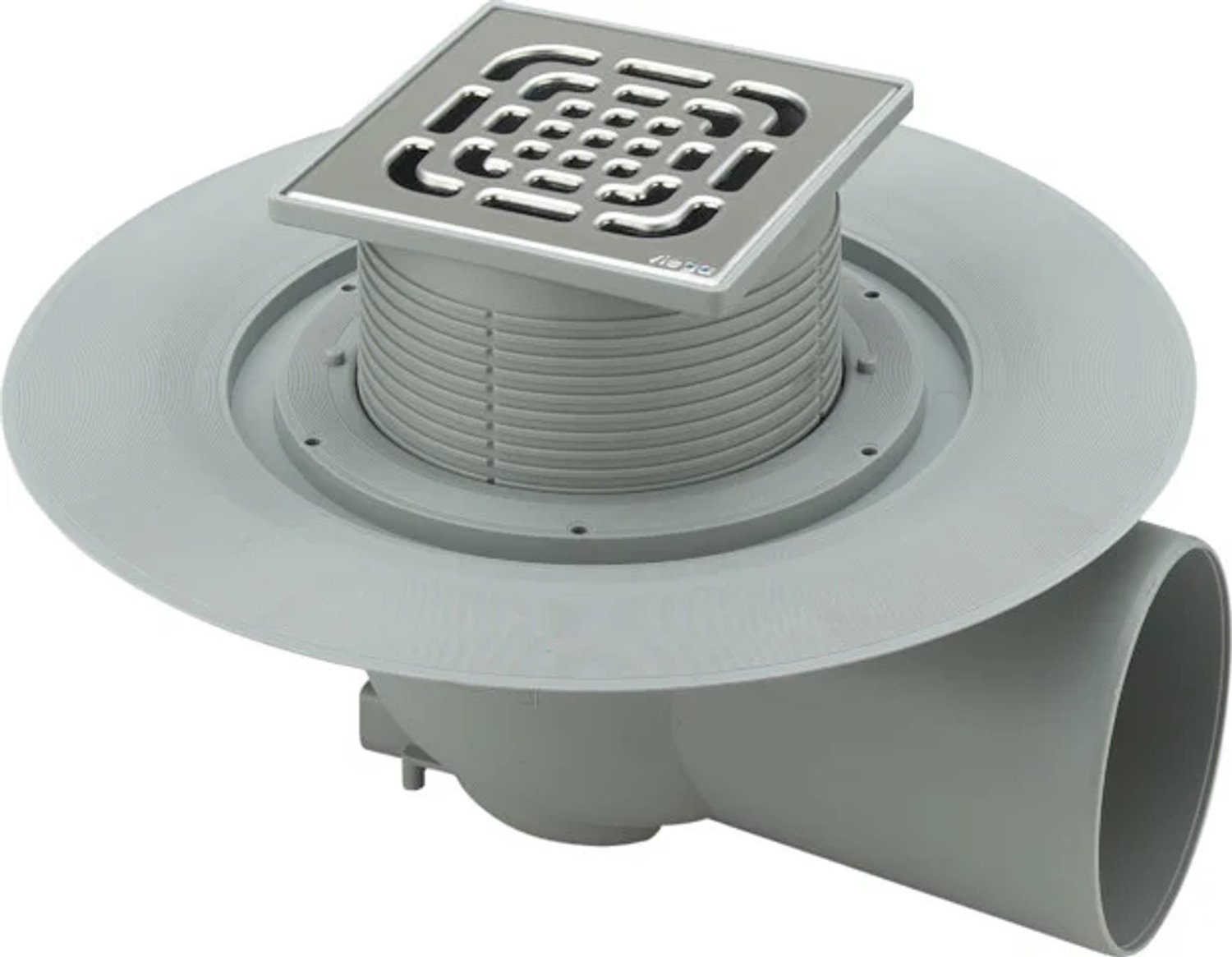 Viega Advantix vloerafvoer model 4955.1 DN: 70 afvoercapaciteit opstuwhoogte 10 mm: 0,6 afvoercapaciteit opstuwhoogte 20 mm: 1,1 afvoer horizontaal, 557164