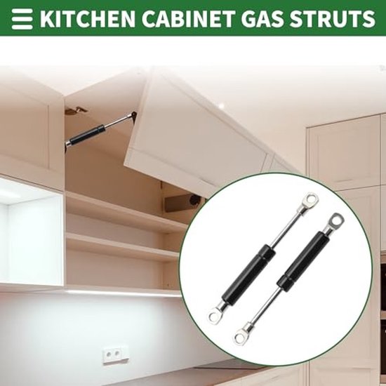 Universele Lift Ondersteunt Struts Gas Lente - Zwart 6 Inch 2 Stuks — afbeelding 2