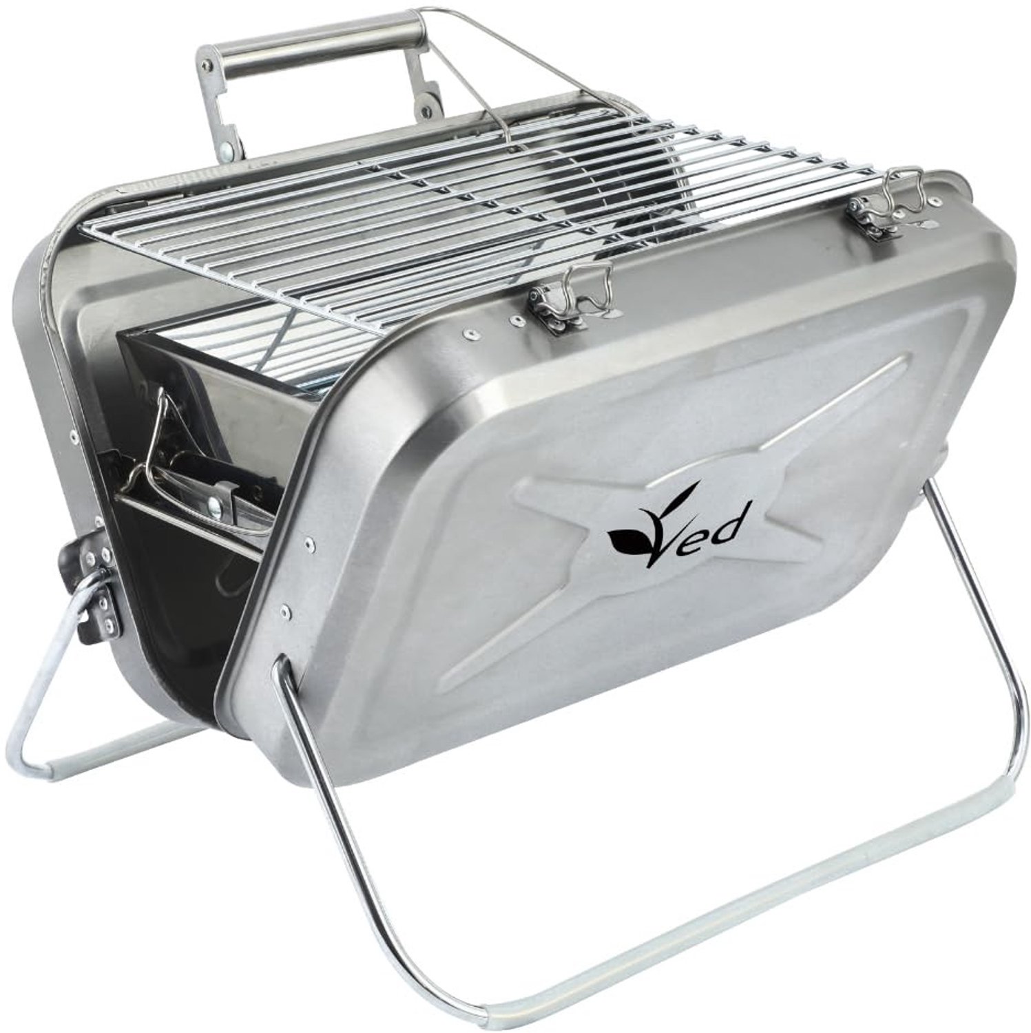 Draagbare Opvouwbare Houtskool Barbecue RVS