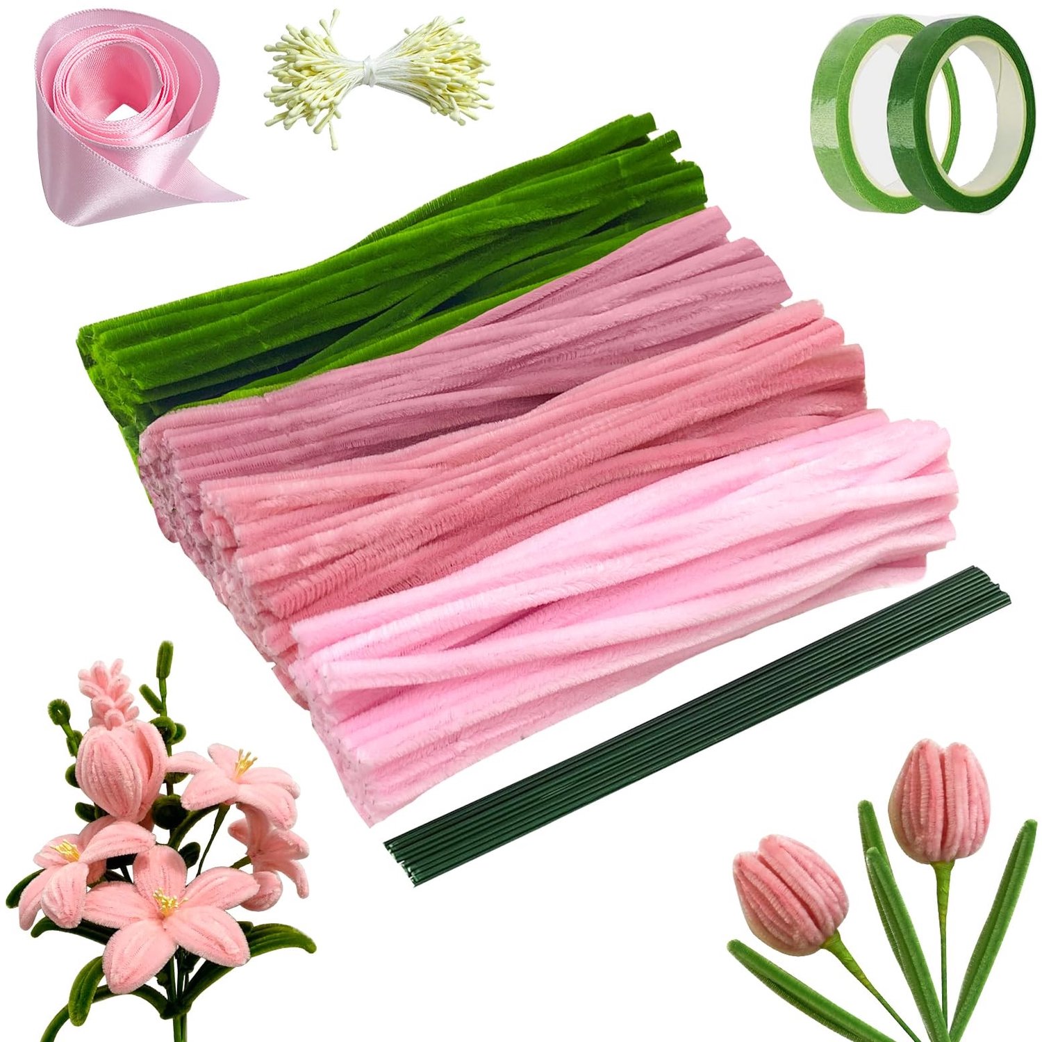 300 Stuks Pipe Cleaners voor Creatieve Knutselprojecten