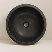 AquaVik Waskom Sten Hardsteen Gezoet Rond 40x12 cm