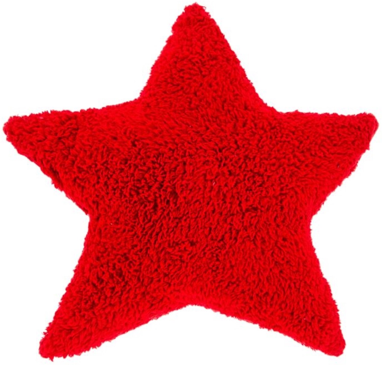 Unique Living Sierkussen White Xmas star - red - 45x45cm Rood