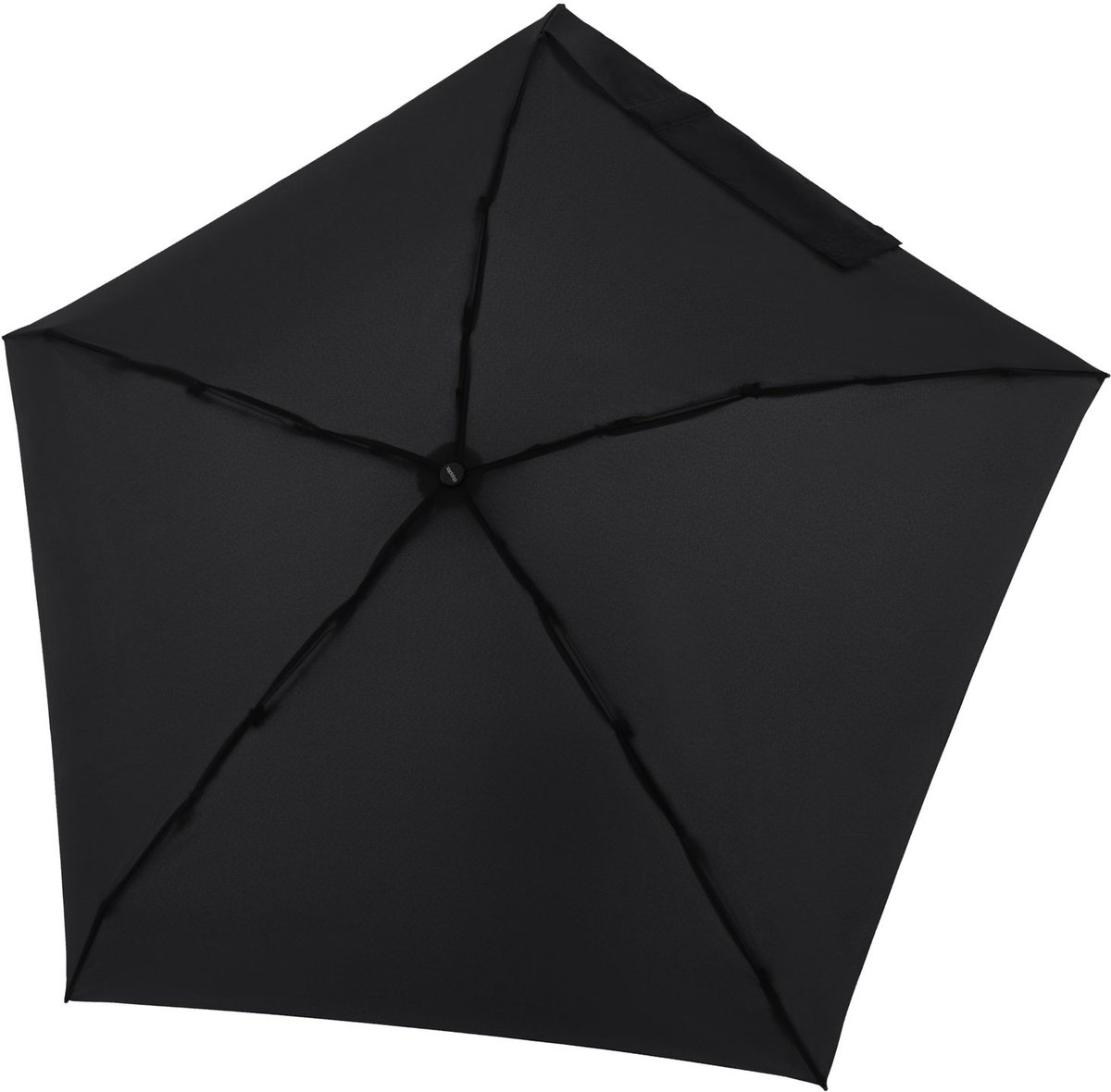 doppler paraplu Compact Nano Uni Solid Simply Black zwart