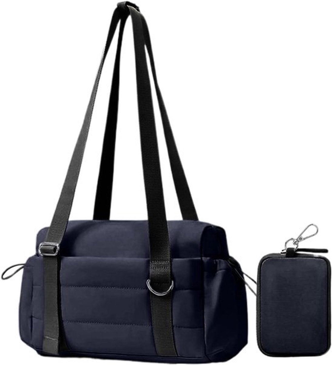 Sporttas Zwemtas - Draagtas Weekendtas - Reizen Sport - Met Natvak - 29x20cm - Zwart
