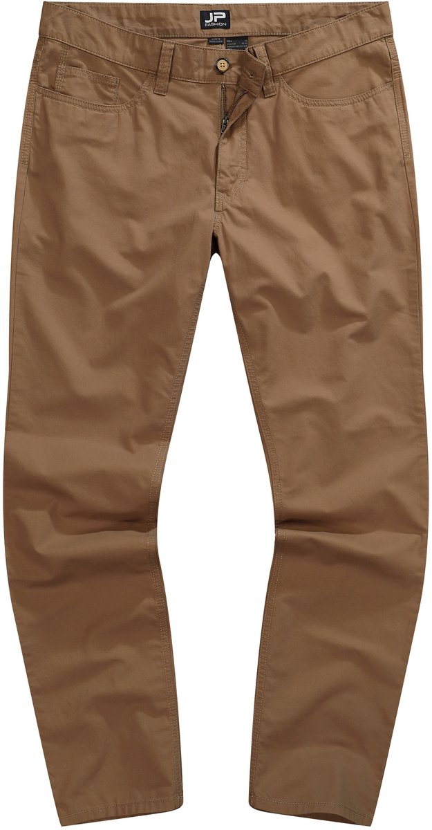 JP 1880 - Heren - JP Fashion broek buik-fit regular fit 5-pocket - Kameel - Maat 58