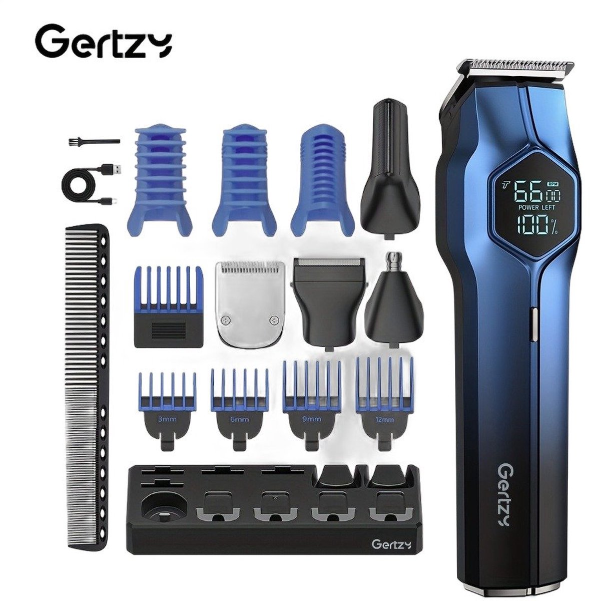Currero Foil Shaver - Scheerapparaat Mannen - Hoofd Scheerapparaat - Head Shaver - Tondeuse met Trimmer - Lichaam en Baard - Oplaadbaar