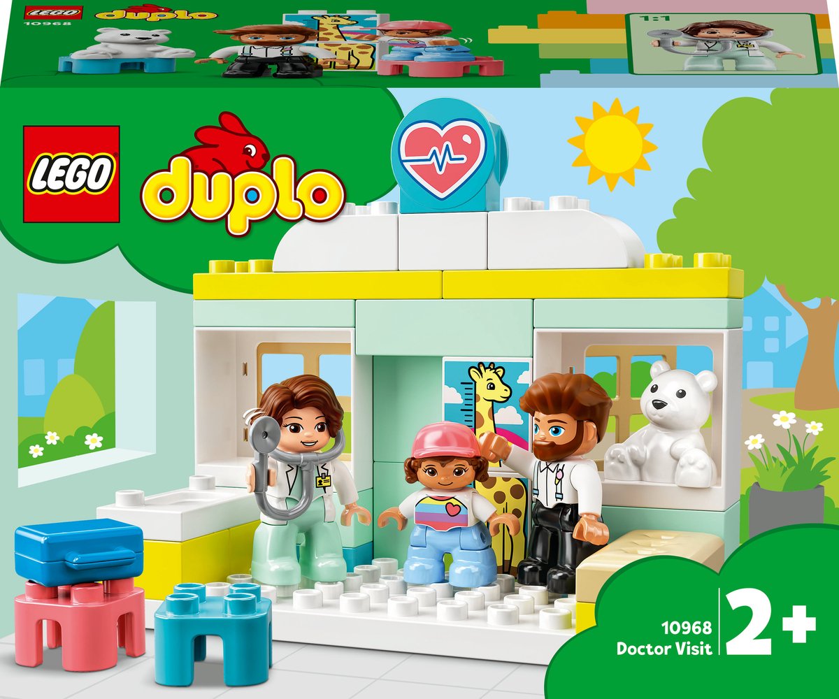 Bol.com LEGO DUPLO Bij de dokter Grote Stenen Bouwset 10968 aanbieding