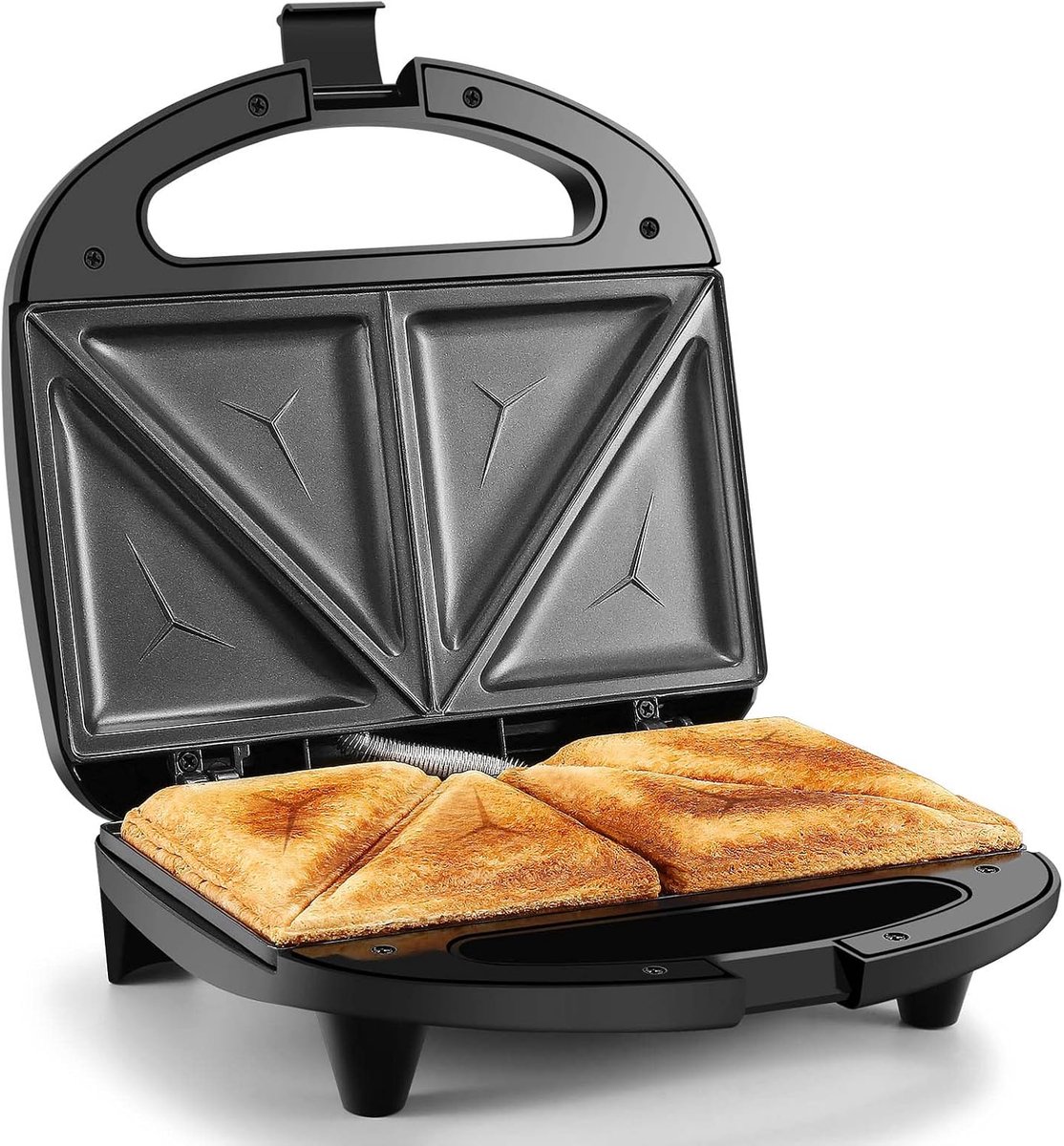 YASHE sandwichmaker - 2 sandwiches - 750 W - zwart