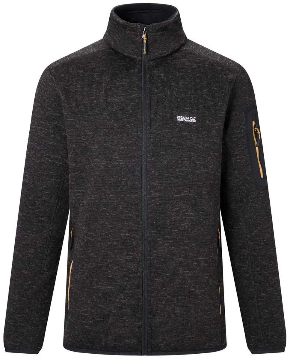 Regatta Newhill Fleece Met Volledige Rits Man Zwart