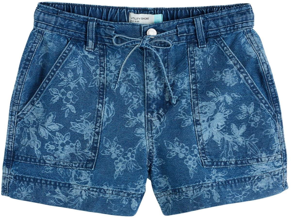Next - Dames - Denimshort met elastische tailleband - Blauw
