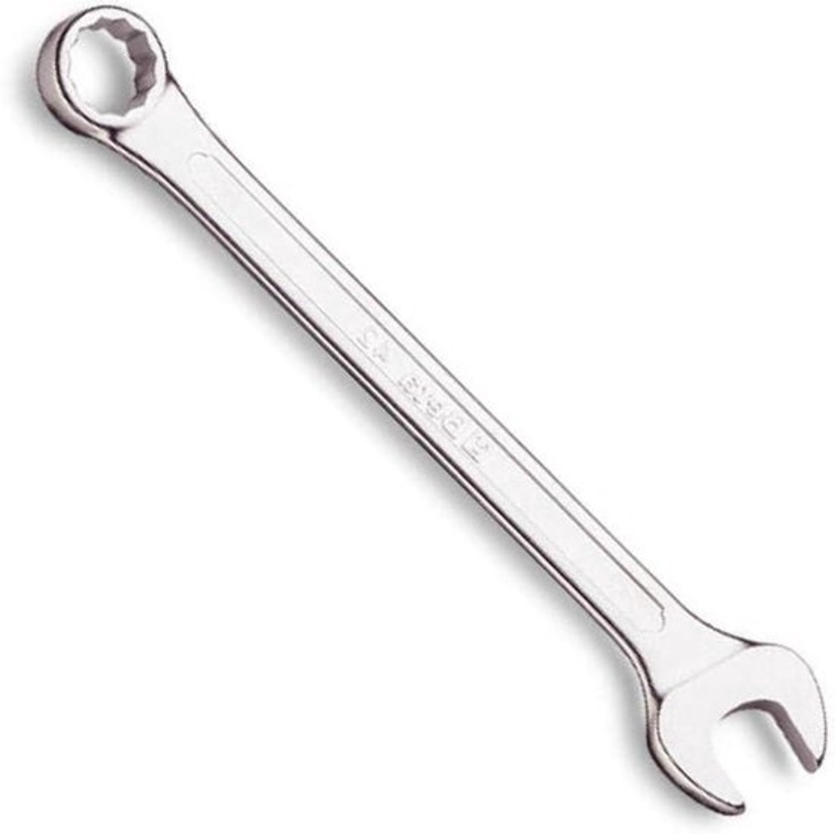 Steeksleutel - Moersleutel Ring - Mechanisch Gebruik - Gepolijste Afwerking - 24 x 24 mm - Zilver