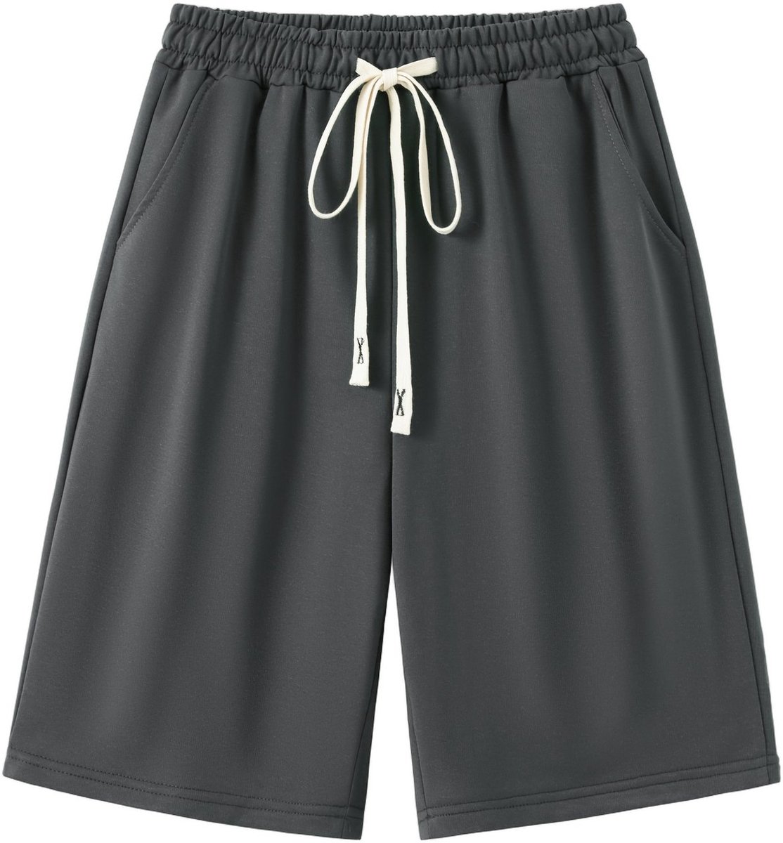 Currero Jorts Dames Jeans Short Korte Spijkerbroek Baggy Fit – Cargo Short Zomer Grote Maten Donkergrijs