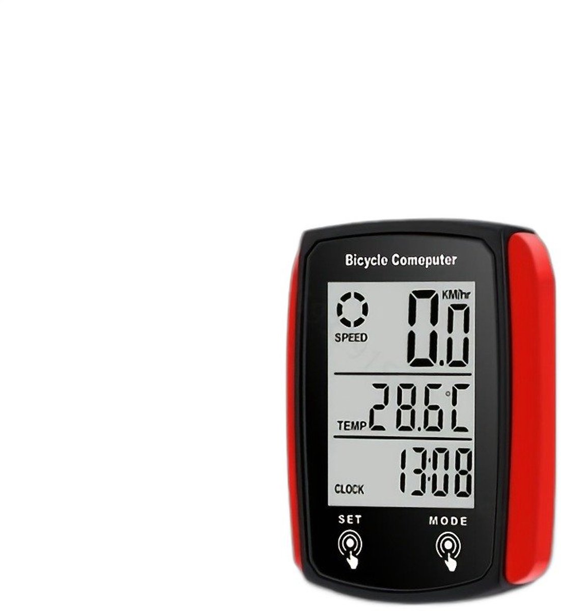 Currero Fatbike Scherm - LCD Display - Schermpje - E-Bike Accessoires - Elektrische Fiets - Dashboard - Snelheidsmeter - Kinderen & Volwassenen - Rood