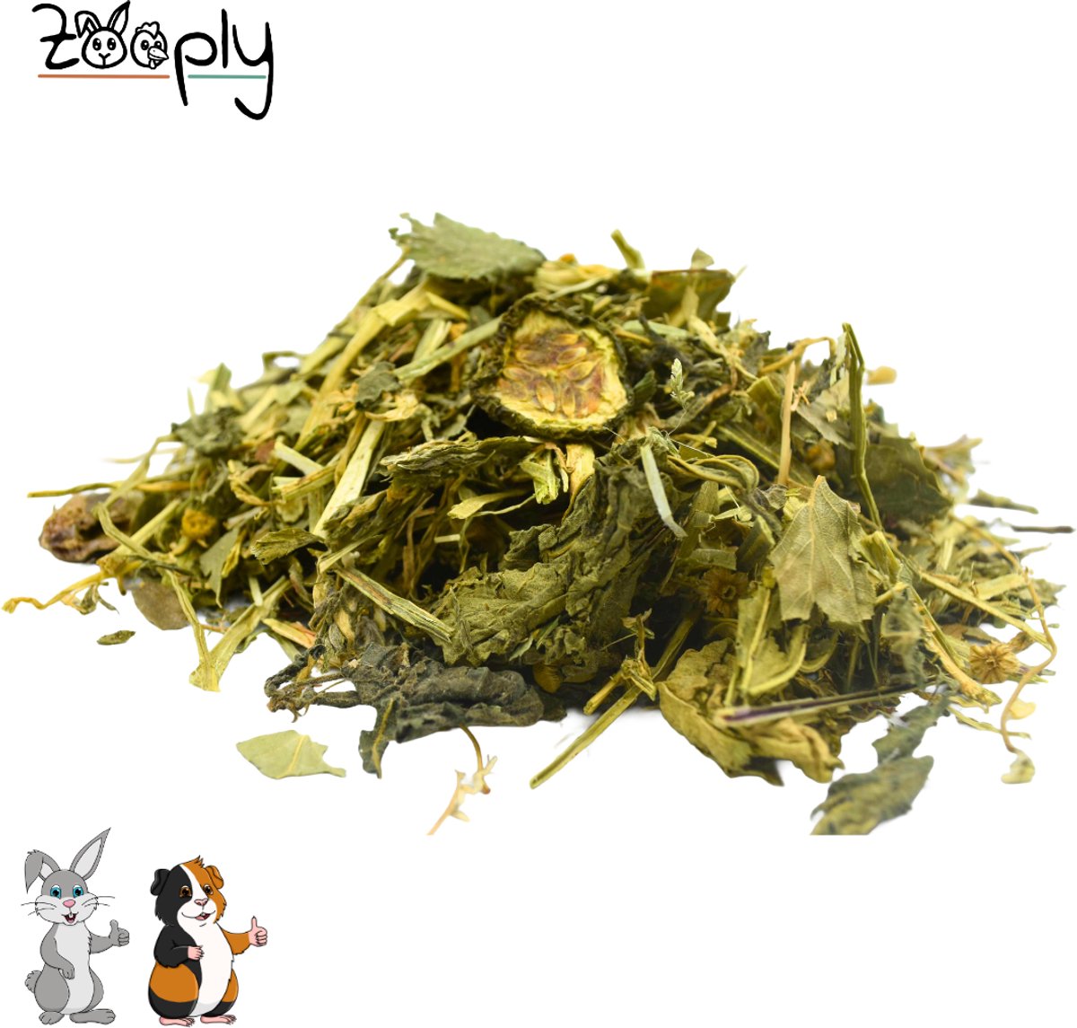 Zooply Herfstdroom - Kruiden & Snacks - 100% natuurlijk - Voor konijnen & cavia's - 500 gram