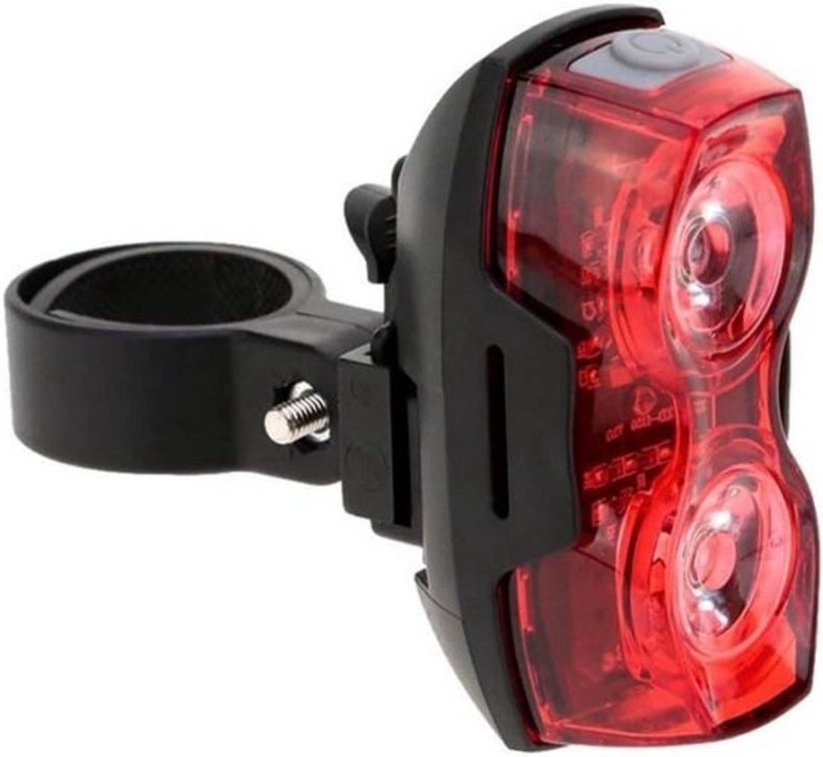 Fiets Achterlicht - Veiligheidslamp Fiets - Veilig Fietsen - 1000m Zichtbaarheid - 5 x 5 x 5 cm - Rood