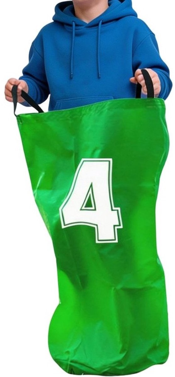 Springzakken voor Kinderen - Race Zakken - Buiten Spelen - Antislip Bodem - 26 x 17.5 cm - Groen