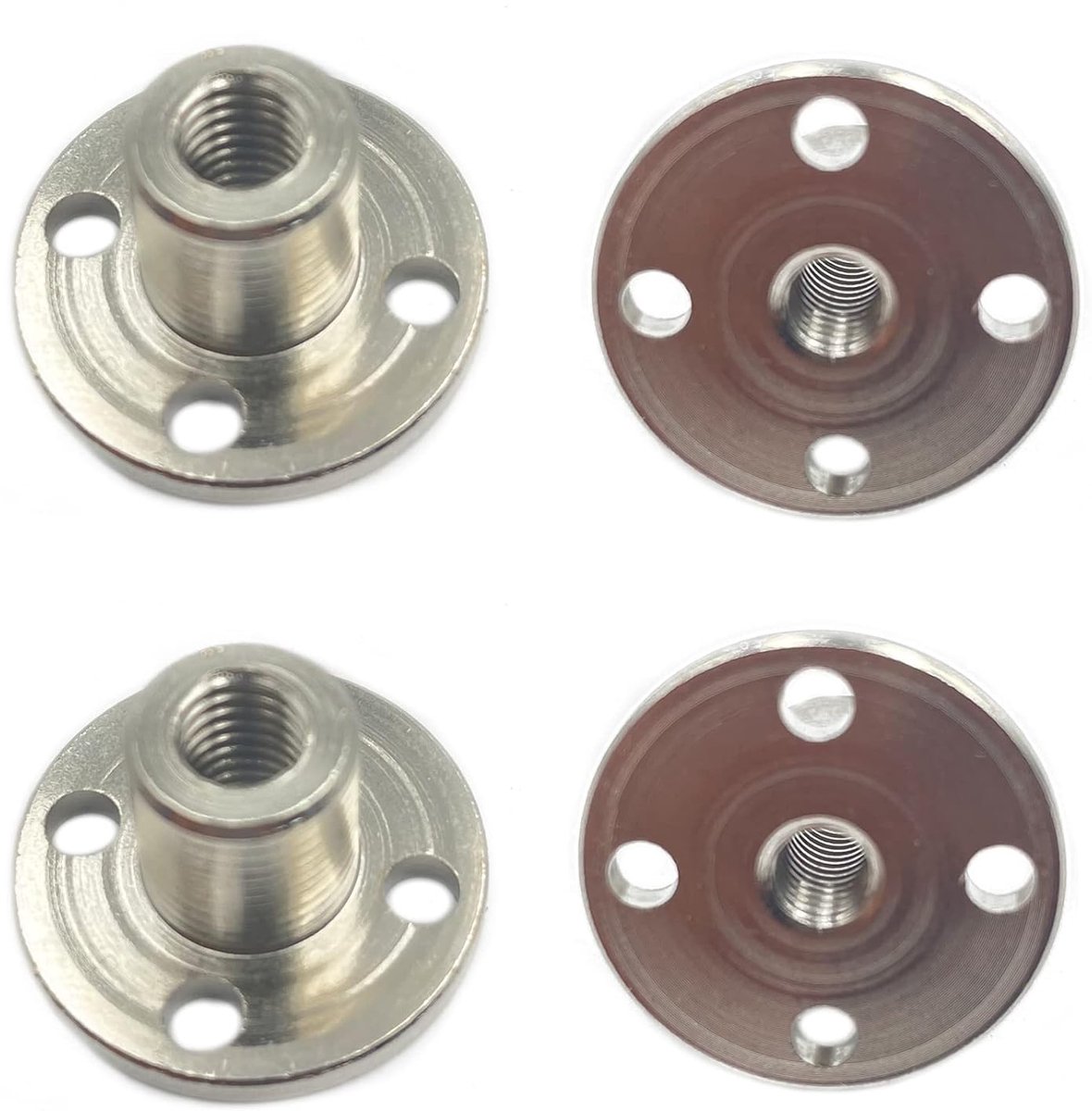 4Pcs M5 Flens Koppeling Connector, Schroefgeleide As Gear Motor Flens Moer Diy Koppeling Schroef Gids As Ondersteuning Voor De Motor
