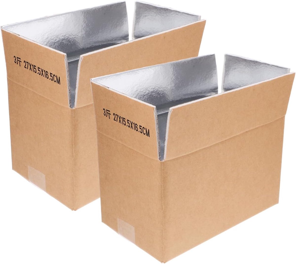 Set van 2 geïsoleerde thermoboxen voor koelverzending