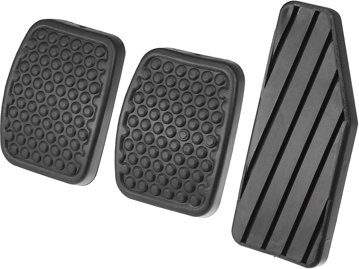 ABSOPRO Koppelingsrempedaal Cover Gaspedaal Pad Passend voor Suzuki - 3 Stuks Zwart