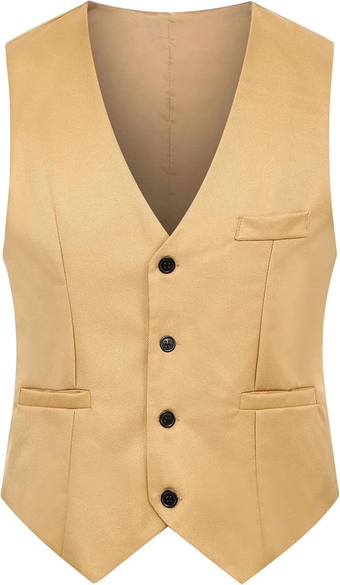 Slim Fit Geveterd Gilet Rug Werk Formeel Pak Vest Casual V-Hals Katoenen Gilet Top