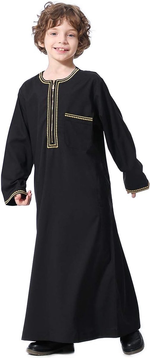 kinderen Jubba Thobe, islamitische abaya Thobe, gebedsjurk met lange mouwen, abaya voor meisjes, kurta, Dishdasha, Eid kleding voor kinderen
