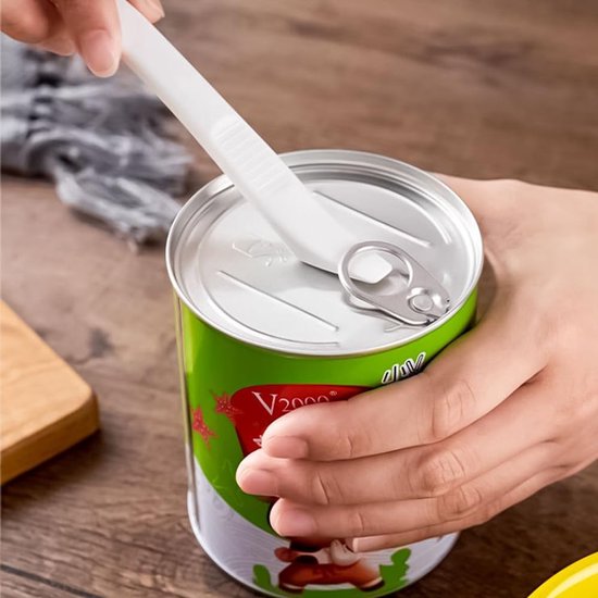 4 PACK 3-in-1 siliconen blikspatel, siliconen jamverspreider met blikopener, spatel multifunctionele applicator, keuken siliconen spatel om te koken, vaatwasmachinebestendige rubberen spatel voor het — afbeelding 4