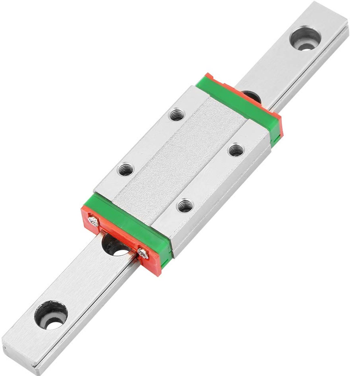 Dailygoods- Lineaire Geleiderail 100 mm - Hoge Precisie - Glijrail - Blok - Lagerstaal - Lichtgewicht