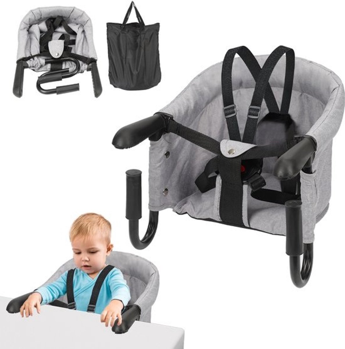 Tafelhangstoelen - Babystoel voor aan Tafel - Opvouwbaar/ Inklapbaar - Baby Eetstoel - Baby Stoeltje Zitten voor Thuis - Baby Stoel voor Eten - Baby Stoel voor Thuis - Kinderstoel - Kinderzetel
