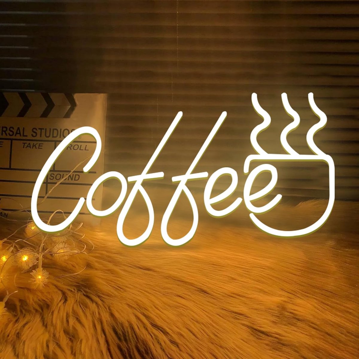 Neon Sign Dimbare LED Koffie Teken voor Zakelijke Koffie Bar Neon Sign Accessoires Licht Up voor Muur Decor USB Aangedreven Neon Koffie Tekenen voor Koffie Winkel Koffie Station Keuken