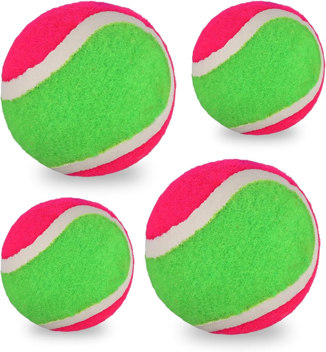 4 Stuks Gooi- en Vangbalsets, 2 Maten Kleverige Balvangstspel Leuk Werpbalspeelgoed Gooien voor Jongens Meisjes Kinderen en Volwassenen Familie Buiten Achtertuin Strand Speeltuin